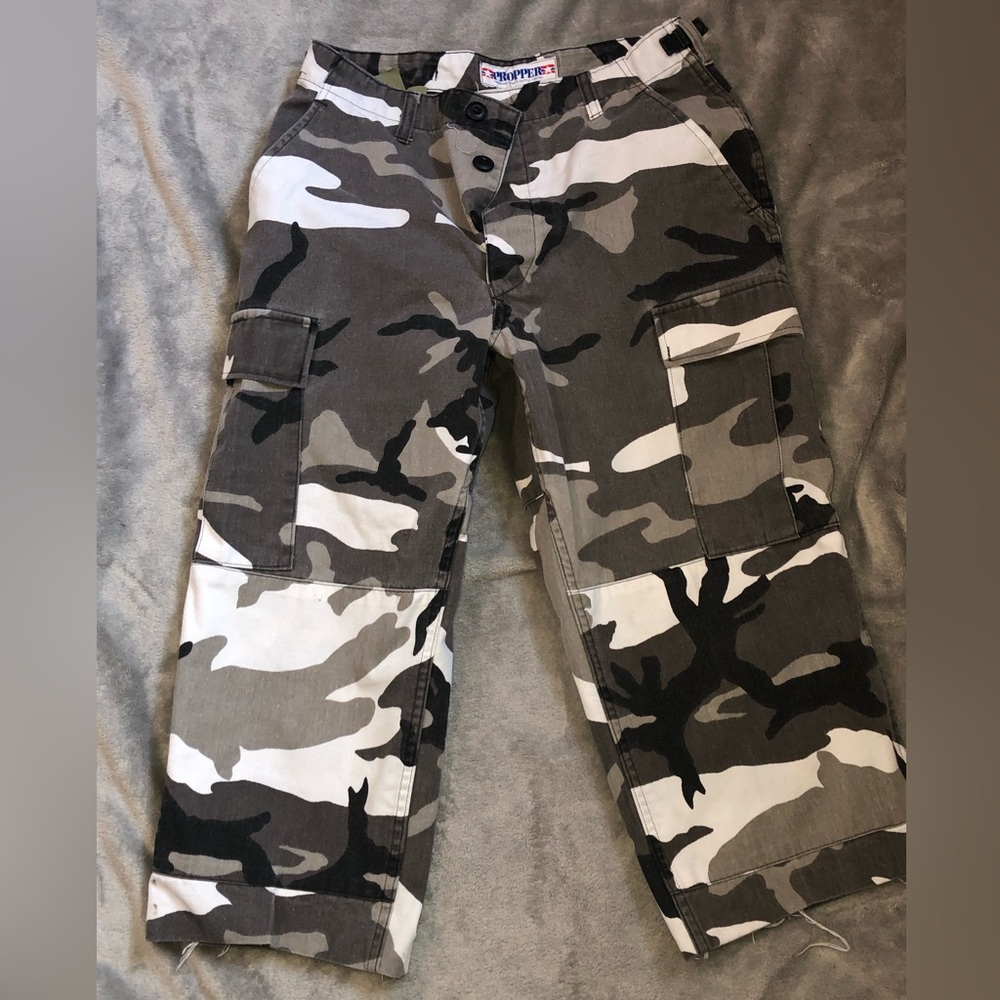 Propper Camouflage Wide Leg Pants - Black, Gray, White